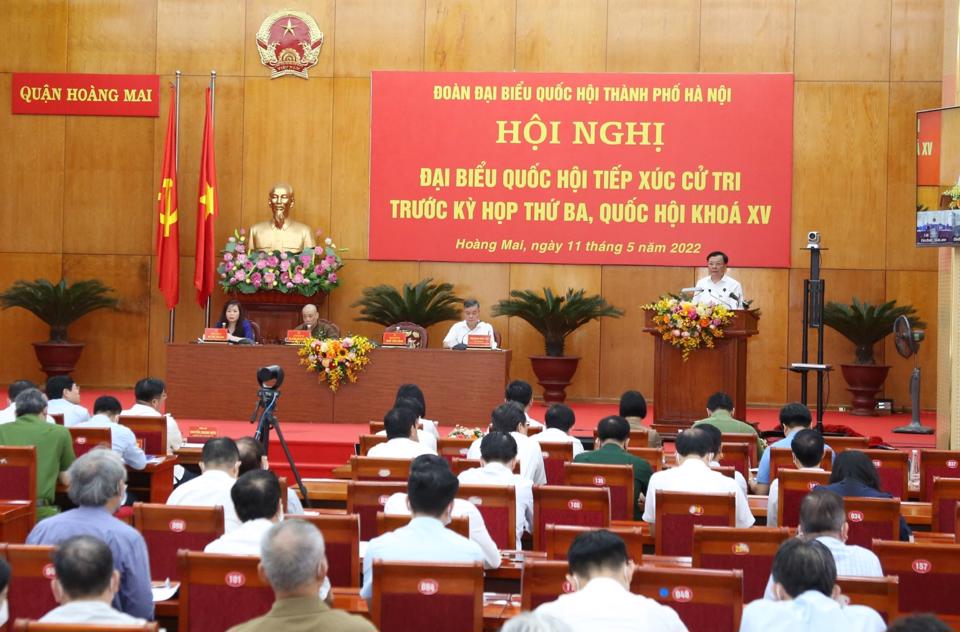 Cử tri Quận Hoàng Mai, huyện Gia Lâm kiến nghị nhiều vấn đề dân sinh bức xúc